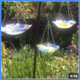 fused glass birdbaths
