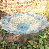 Standing bird bath