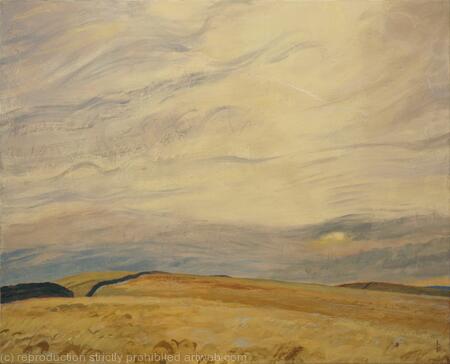 Black Hill, winter sun, North Pennines