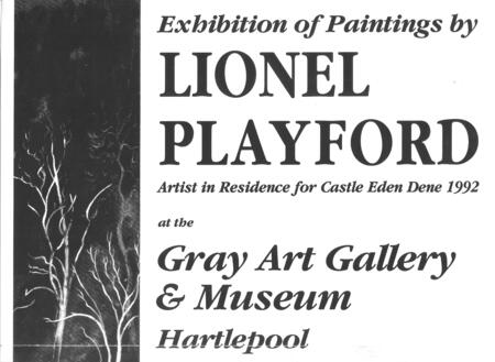 Poster for main exhibition at the Gray Art Gallery, Hartlepool