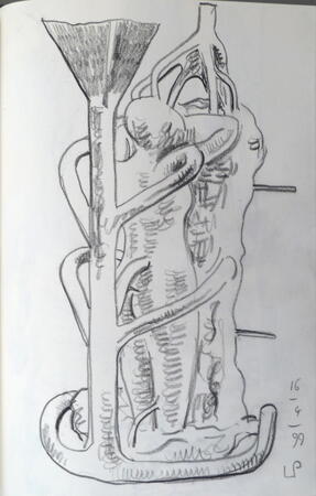 Bronze female figure casting, Paris