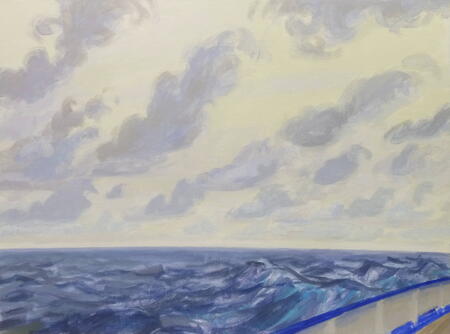 View from the working deck, Polarstern