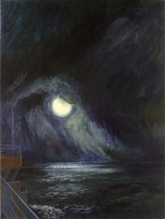 Perigee Moon south of Cornwall