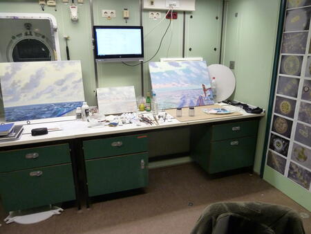 Polarstern, my mini-studio usually used as a laboratory