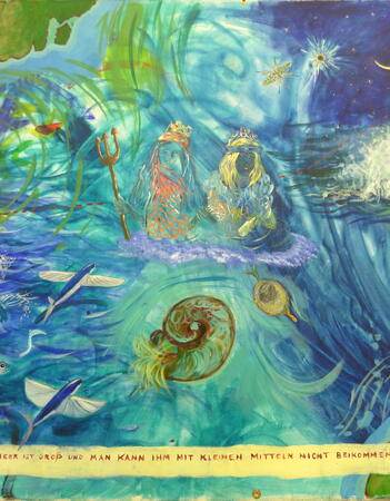 Poseidon and his wife come aboard to initiate those of us who have 'crossed the line' for the first time and to give us our new names.