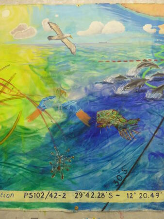 Trade winds at 30 deg south.