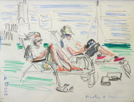 Hard working scientists measuring sunlight in the tropics