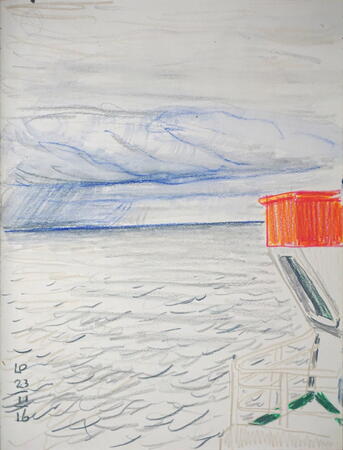 We saw rain in the distance