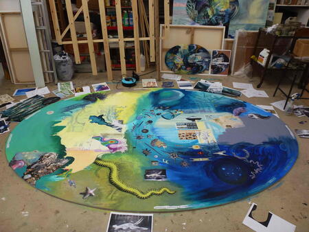 Stage 3 production - work in progress on studio floor 16th April 2017