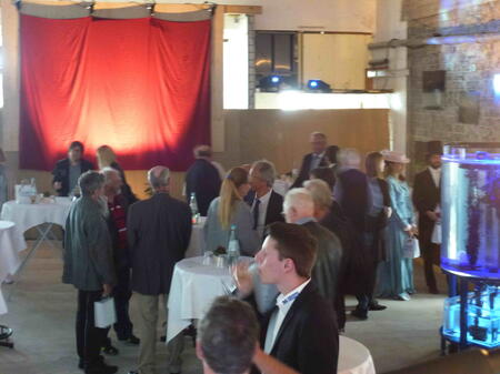 Stage 4 installation - the 125th anniversary ceremony begins, Blue House Museum, Helgoland