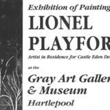 Poster for main exhibition at the Gray Art Gallery, Hartlepool