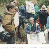 Outdoor art class for kids from Easington Colliery Primary School