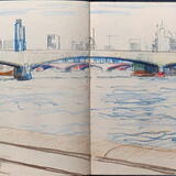 London Bridge from Embankment looking towards Nat West Tower July 1997