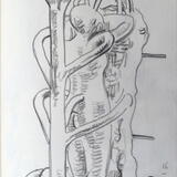 Bronze female figure casting, Paris