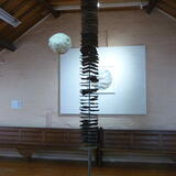 Installation of 'Pointer' at Brantwood, Coniston, Cumbria, 2015