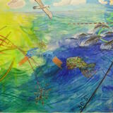 Trade winds at 30 deg south.