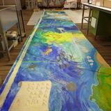 The mural rolled out for the first time.