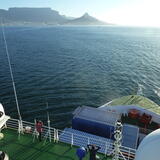 Entering Cape Town harbour