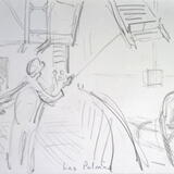 Lowering the gangplank at Las Palmas