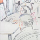 Monitoring the CTD data in the Winch Control Room