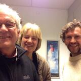 My science collaborators on the Polarstern, Karen Wiltshire and Peter Lemke. Photo credit P. Lemke.