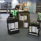 Some of my art research gear ready for dispatch from Northumbria University mail room Oct 2016