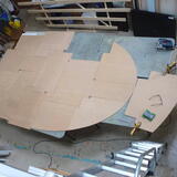 Cutting the elipse with a jig saw