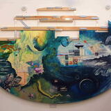 Stage 3 production - attaching 13 pieces to framework 