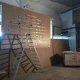 Stage 4 installation - erecting framework