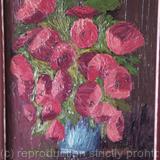 Poppies in a Blue Vase