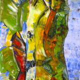 Faces at Beachy Head without lighthouse