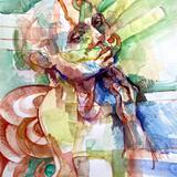 Watercolour study - woman