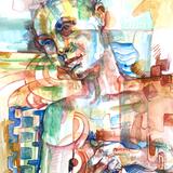 Watercolour study- woman 2