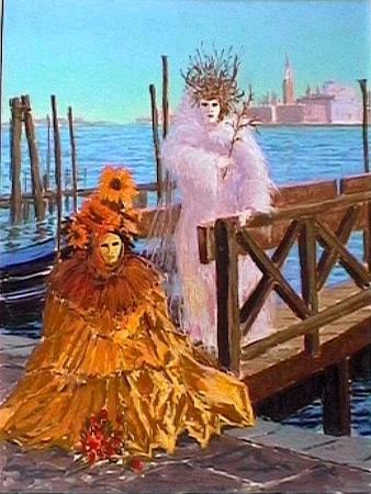 sun and moon, venice carnival