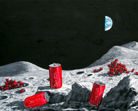 moon 9: 1st quarter: coke tins [american colanialism]