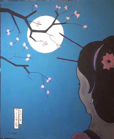 geisha and the moon