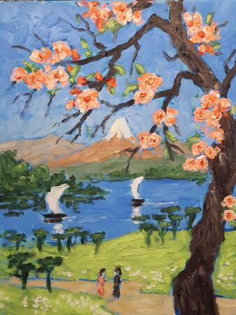 japanese scene after hiroshige