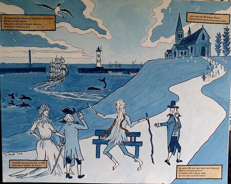 As the wedding guest turns sadly away, the mariner seeks his next listener