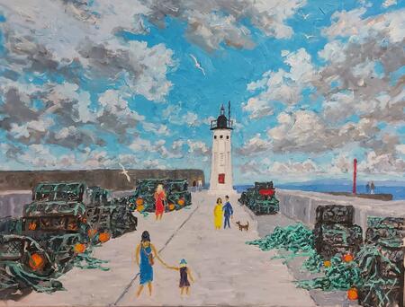 walk up the west pier, anstruther