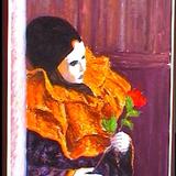 pierrot, venice carnival, yellow top