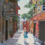 sunlit street, garda