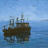 nocturne: fishing boat near may island