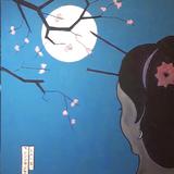 geisha and the moon