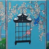 japanese tryptych 'if you love somebody, set them free'