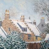 pittenweem cottages in snow