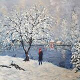 snow by the river III