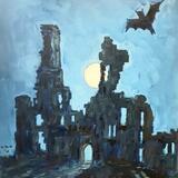 dunstanborough castle by moonlight