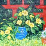 yellow roses in garden