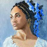 girl with a gold earring