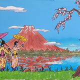 springtime by mount fuji